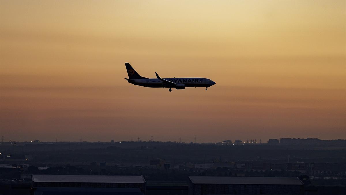 Un avión de la compañía Ryanair.