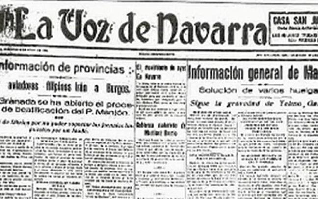 El 19 de julio de 1936 ‘La Voz de Navarra’ sale a la calle por última vez.