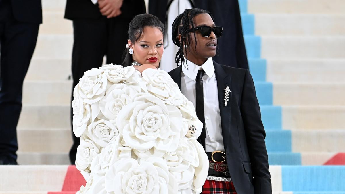 Rihanna y A$AP Rocky en la MET Gala 2023
