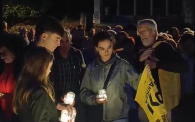 Diferentes generaciones en el acto inaugural de Parkea KT de Laudio el pasado jueves