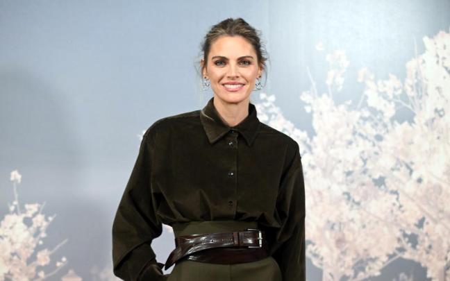 La actriz Amaia Salamanca, en el photocall de un evento