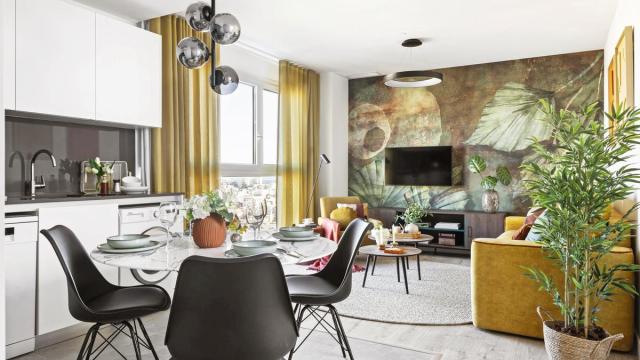 En imágenes: casas pequeñas, cómo decorar un piso de 42 metros