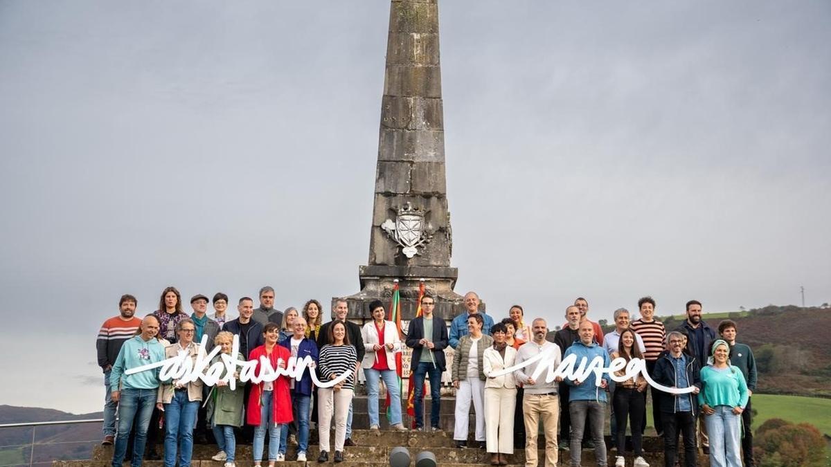 Acto de EH Bildu en Amaiur con motivo del aniversario del Estatuto de Gernika