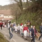 Tras la misa se traslade la imagen de San Valentín en procesión hasta la ermita de La Piedad