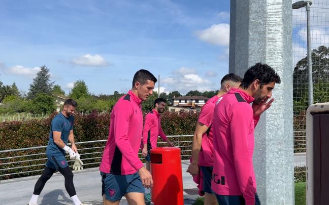 Imagen del entrenamiento de hoy en Lezama
