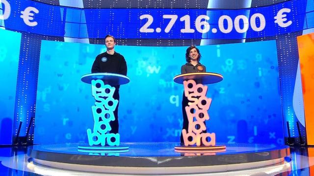 Manu y Rosa en su último duelo en 'Pasapalabra'.