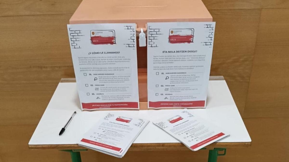 Las urnas estarán hasta el 15 de abril en la Kultur Etxea y en el Ayuntamiento