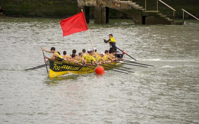 Portugalete durante una ciaboga / Facebook CR San Nicolás