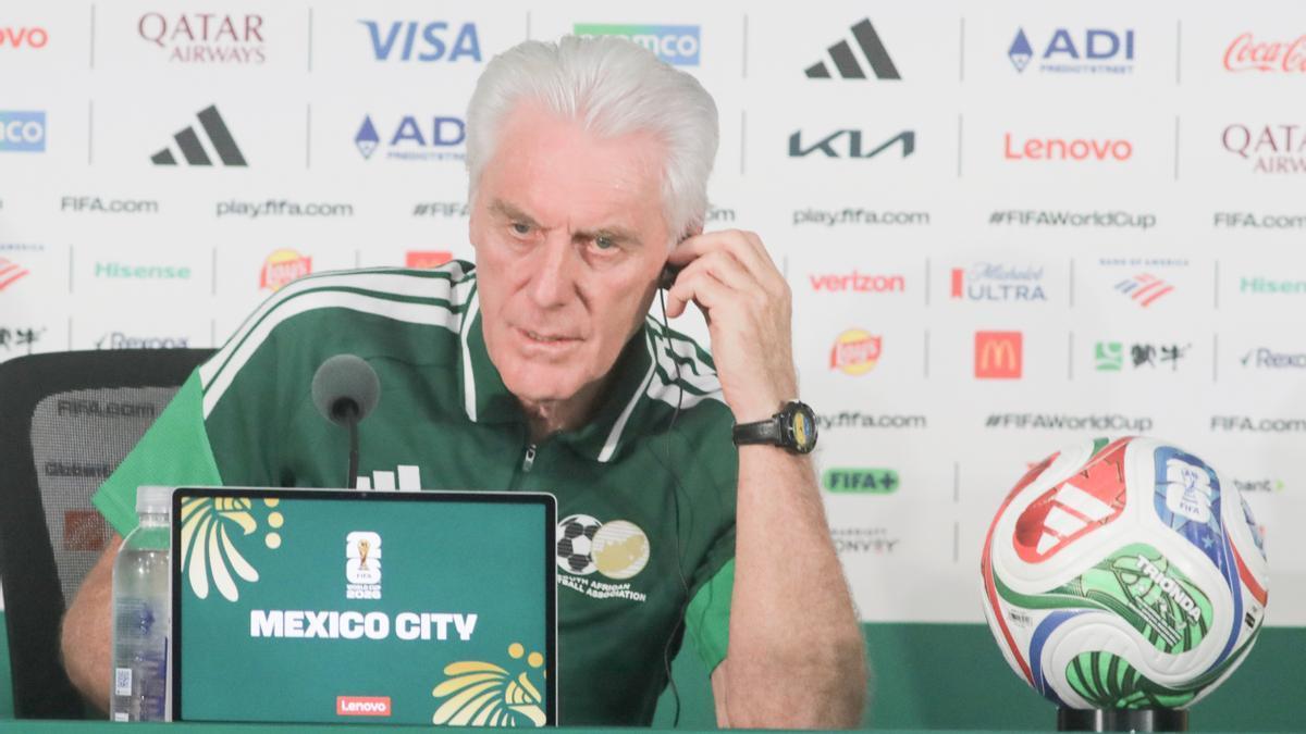 El belga Hugo Broos, seleccionador de Sudáfrica.