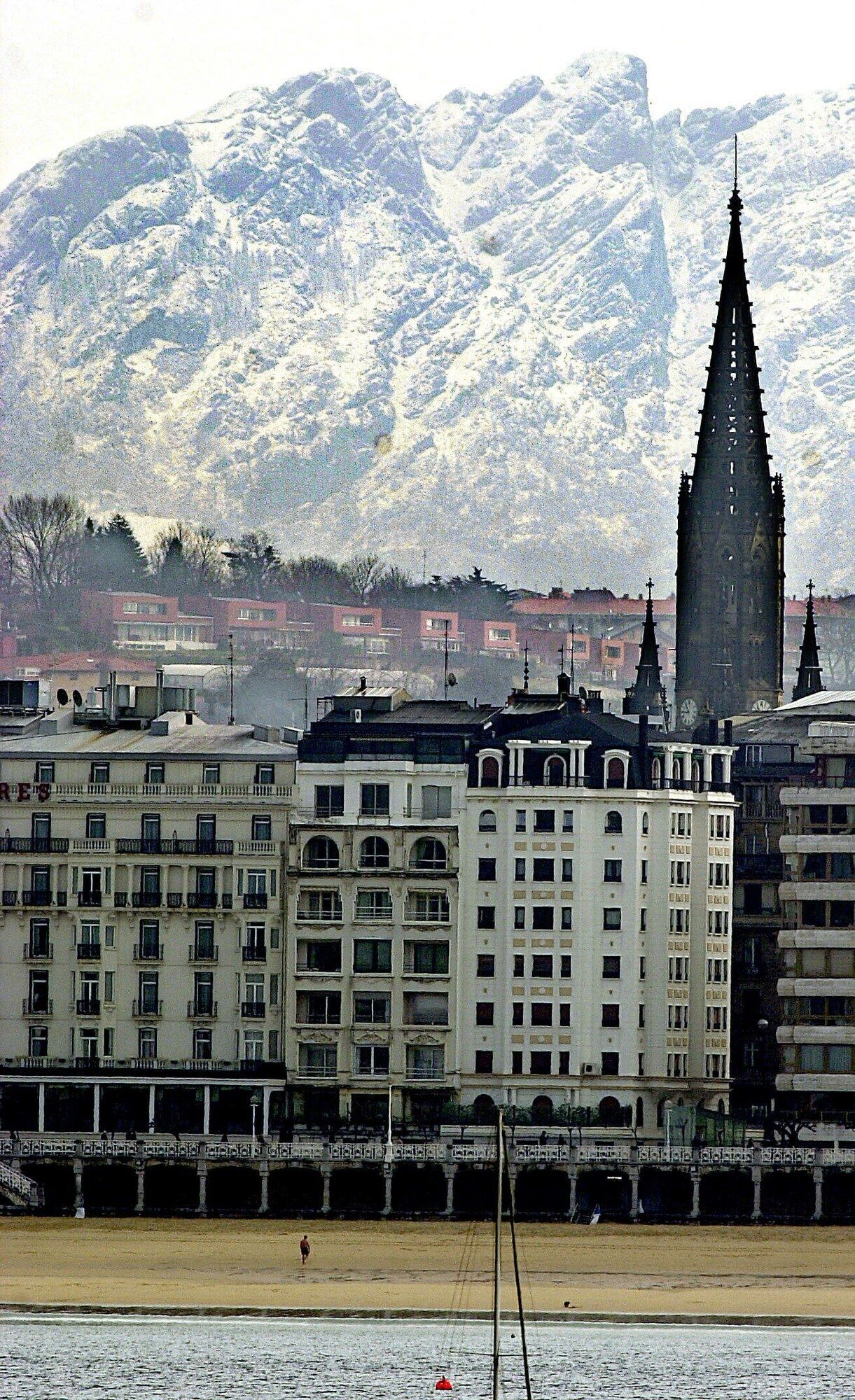 La playa de La Concha en Donostia.