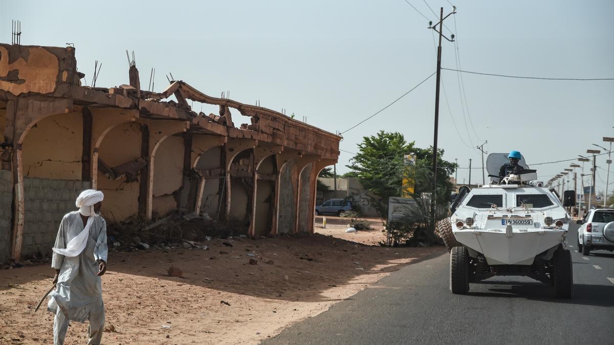Un vehículo de la Minusma en Mali en una foto de archivo.
