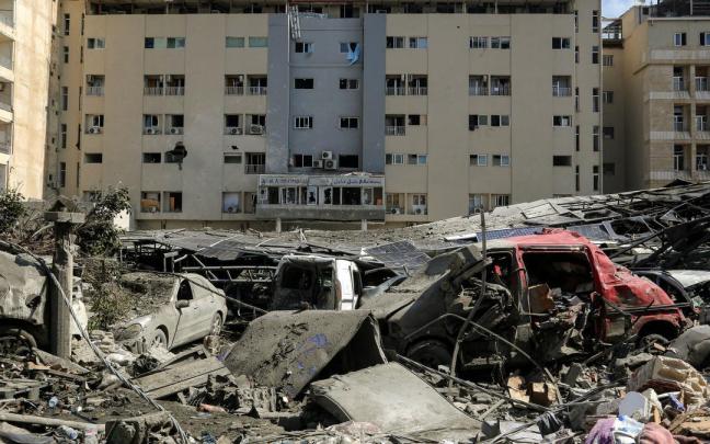 Escombros de los edificios destruidos por ataques israelíes en Tiro, al sur de Líbano.