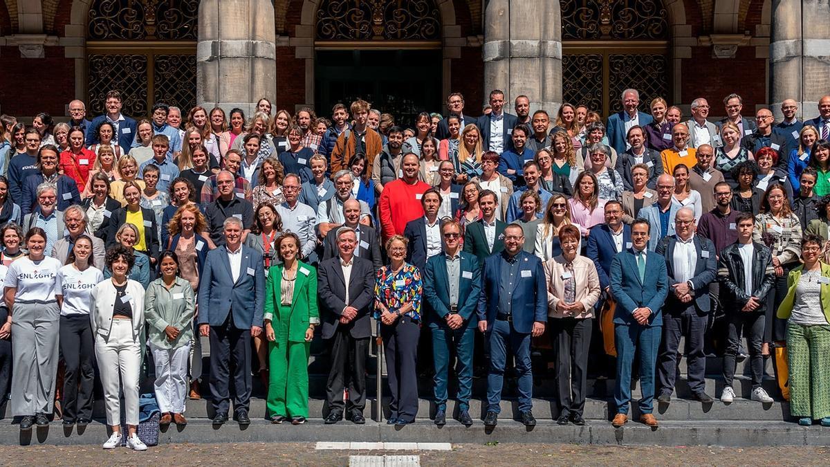 Participantes en la última reunión de Enlight, celebrada en la Universidad de Groninga.