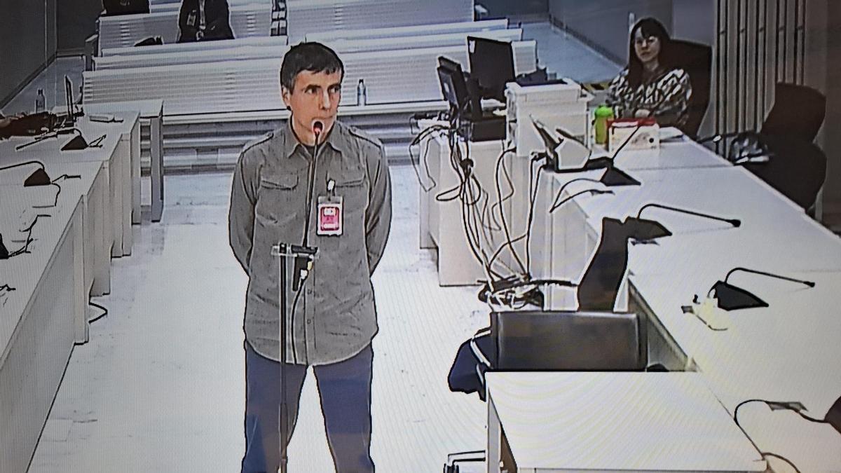 El exmiembro de ETA Ibon Fernández Iradi, alias 'Susper', durante un juicio en la Audiencia Nacional.
