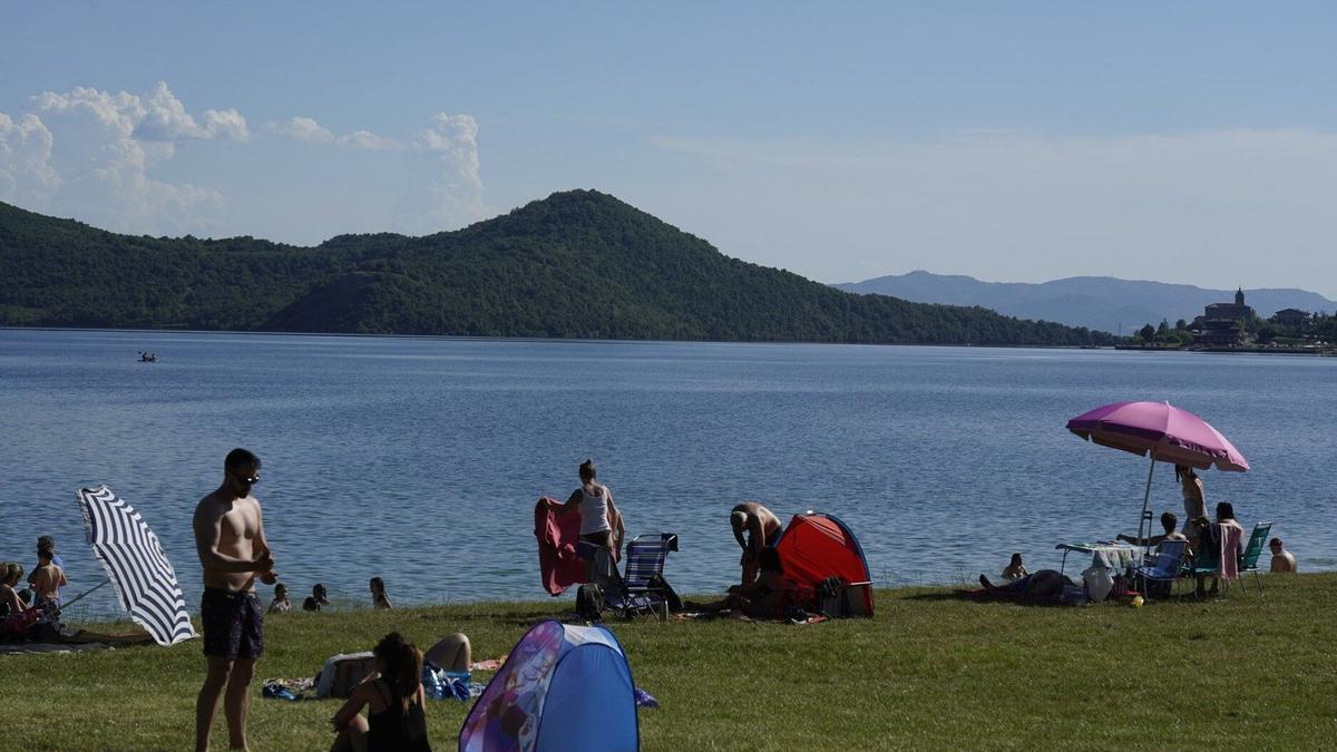 Playa de Landa, en el embalse Ullibarri-Gamboa.
