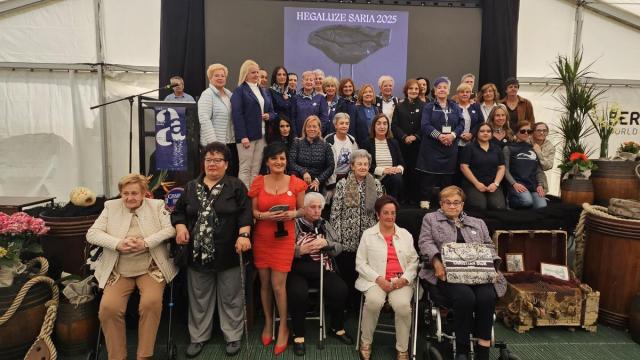 Acto de entregadel Hegaluze Saria del pasado año.