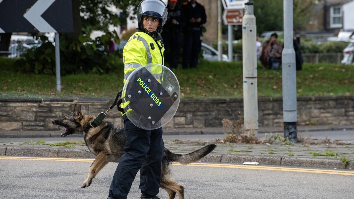 Policía británica.