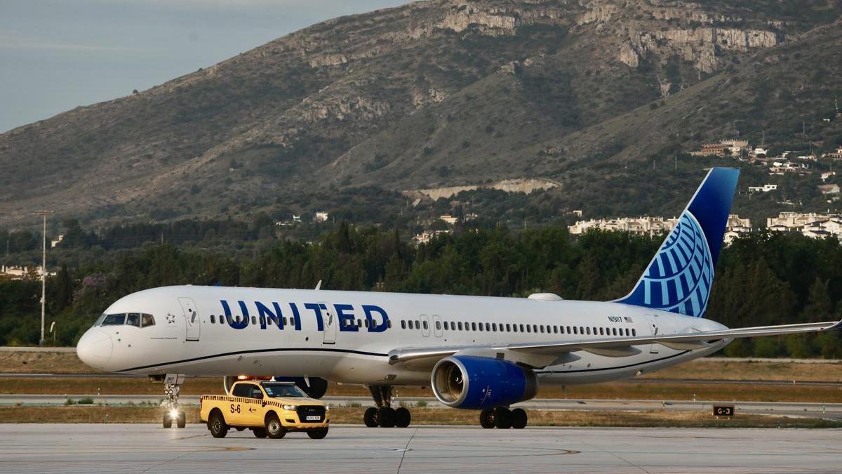 Un avión de United Airlines.