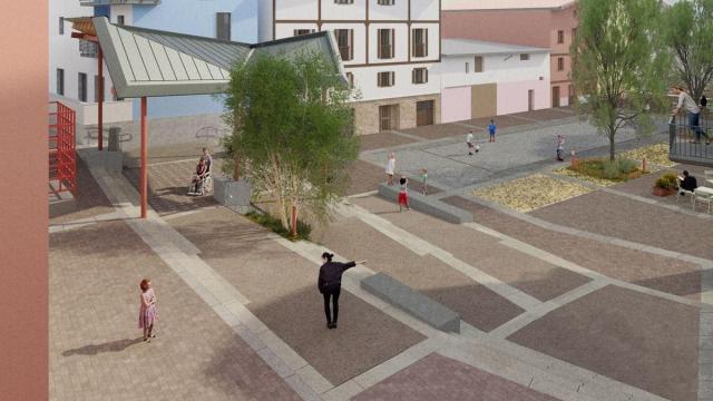 Escalinata para mejorar la accesibilidad.