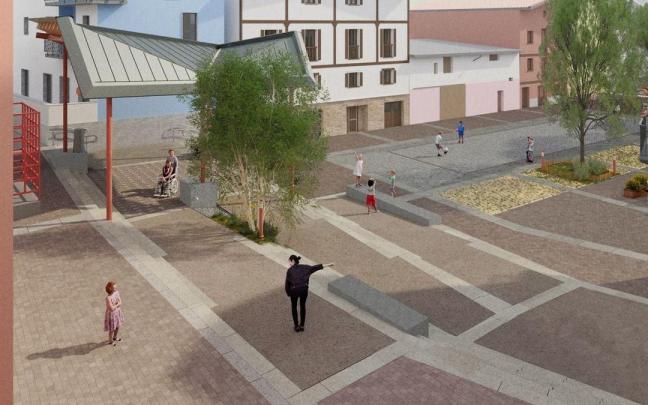 Escalinata para mejorar la accesibilidad.