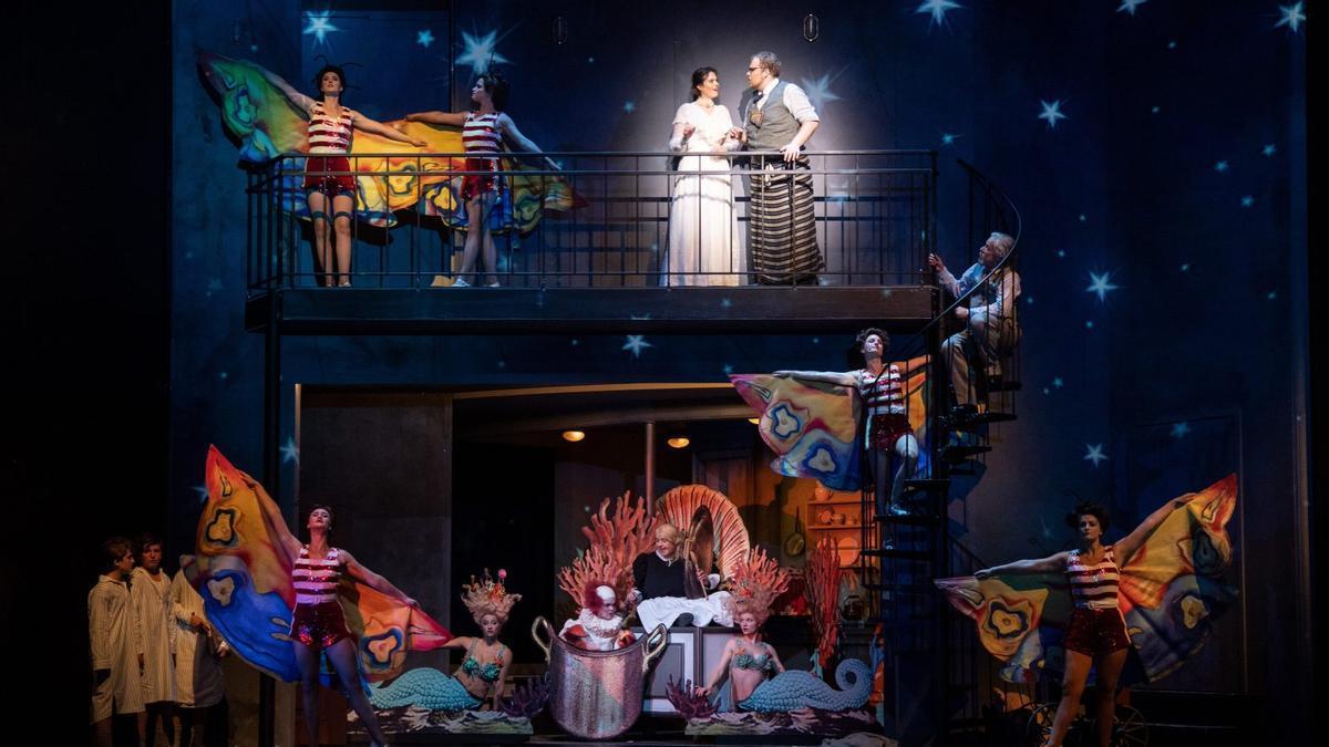 Escena de 'La flauta mágica', entrenada en el Festival de Salzburgo en 2022.