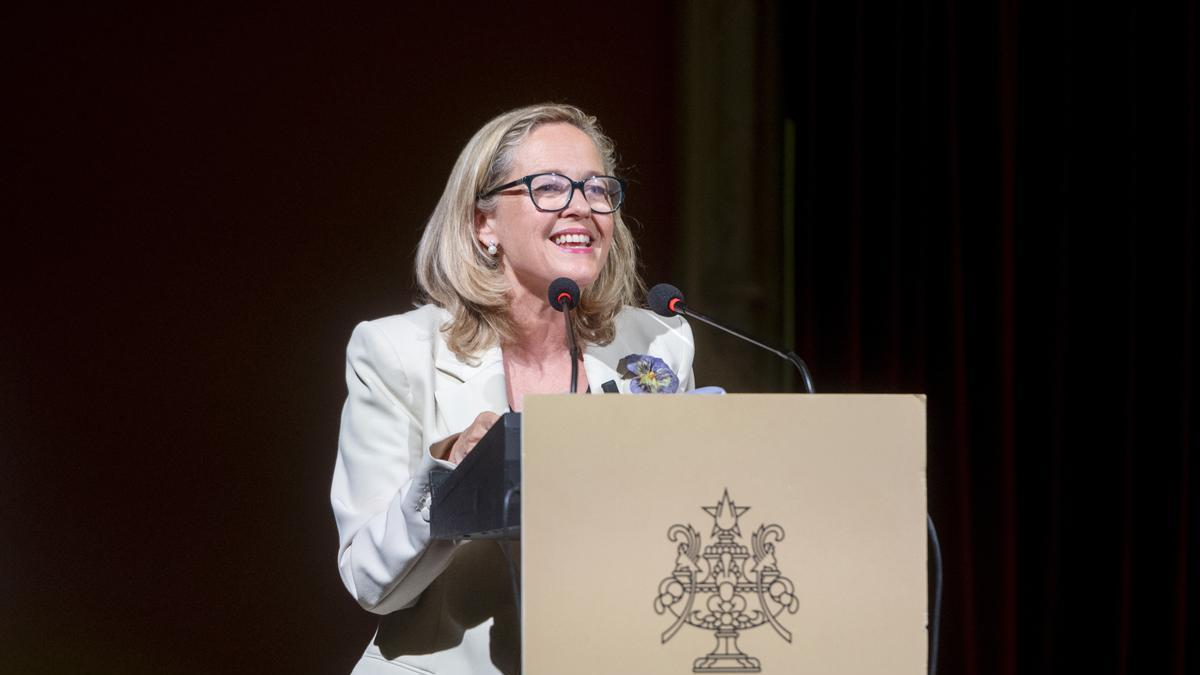 La presidenta del Banco Europeo de Inversiones (BEI), Nadia Calviño.