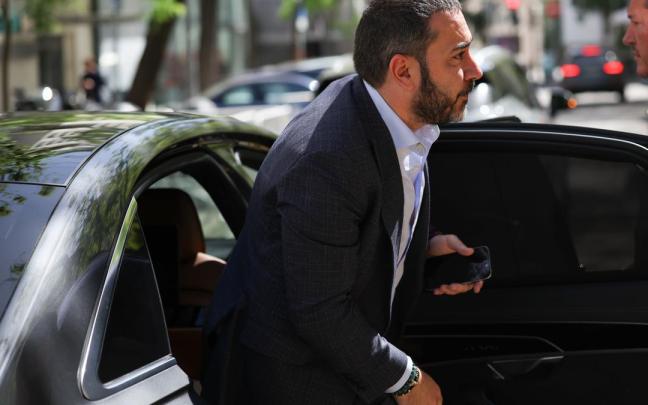 El empresario Víctor de Aldama a su llegada al Tribunal Supremo.