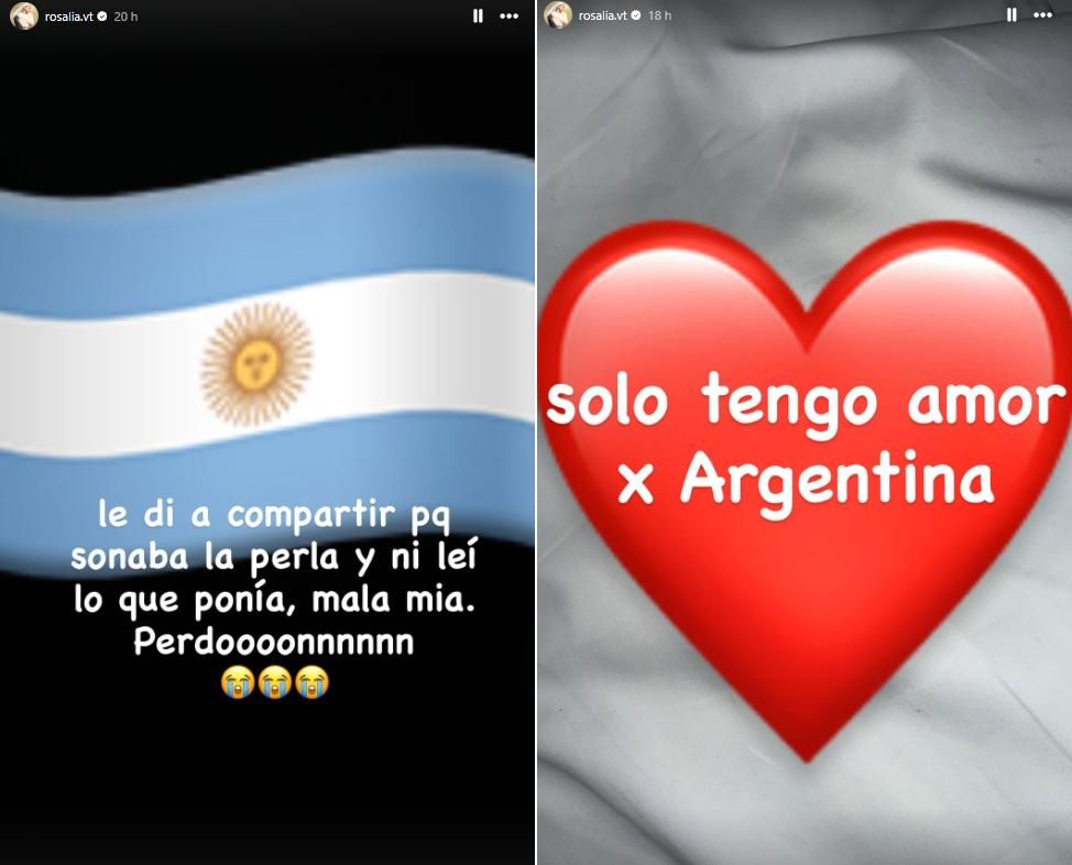 Rosalía se ha pronunciado públicamente sobre las críticas recibidas y no ha tardado en disculparse a través de sus Historias de Instagram.
