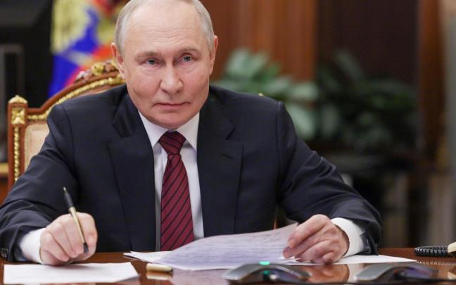 Vladimir Putin, durante una reunión.