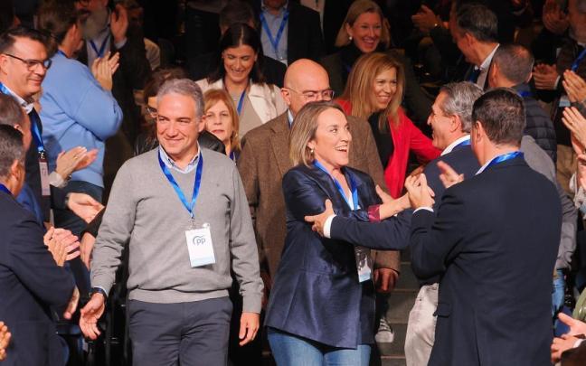 La número 2 del PP, Cuca gamarra, a su llegada la XXVII Intermunicipal del PP en Valladolid