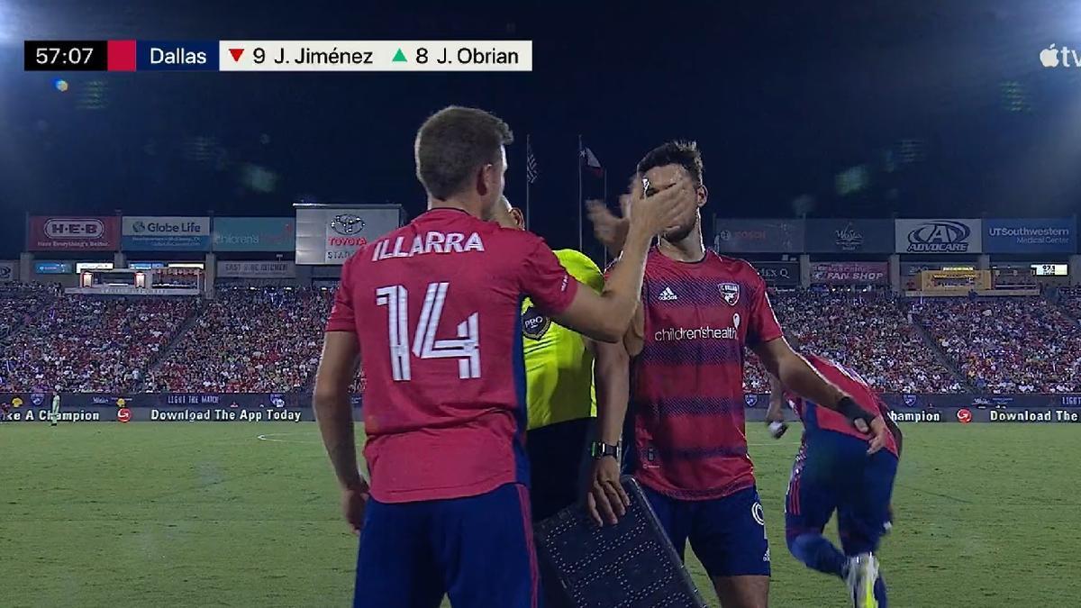 Captura de pantalla correspondiente al momento en el que Asier Illarramendi debuta con el FC Dallas. / N.G.