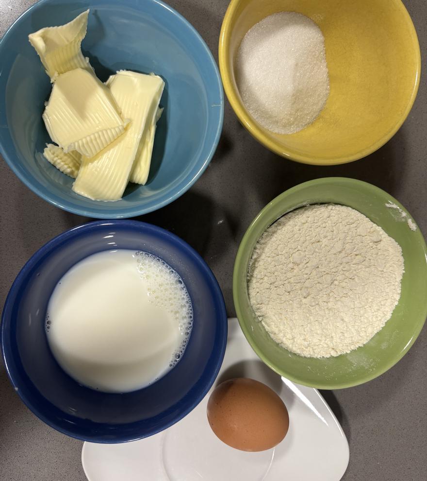 Los ingredientes de esta receta.