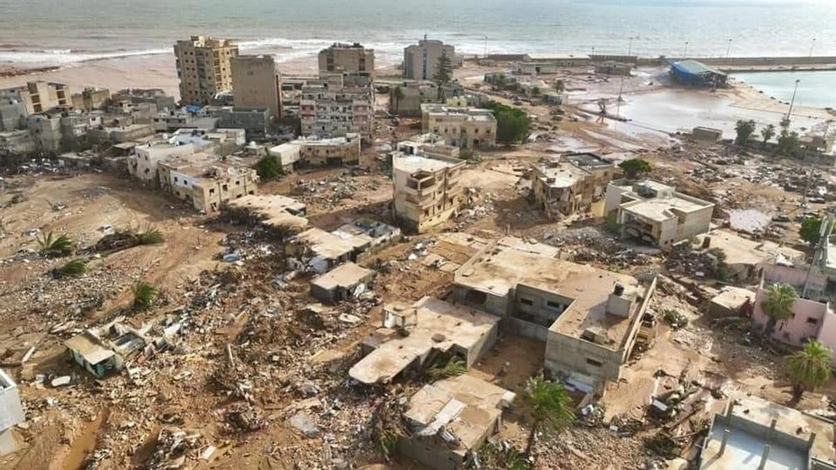 El devastador paso de la tormenta 'Daniel' por Libia