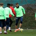 Imagen de I&ntilde;igo Mart&iacute;nez junto a sus compa&ntilde;eros en Lezama.