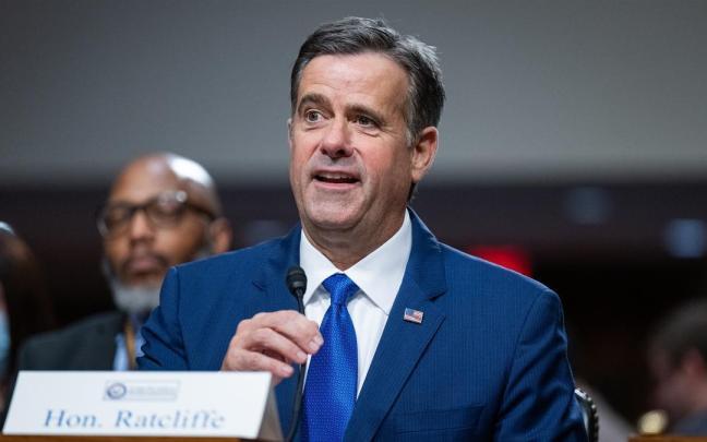 El director de la CIA, John Ratcliffe, en el Senado de Estados Unidos en una imagen de archivo.