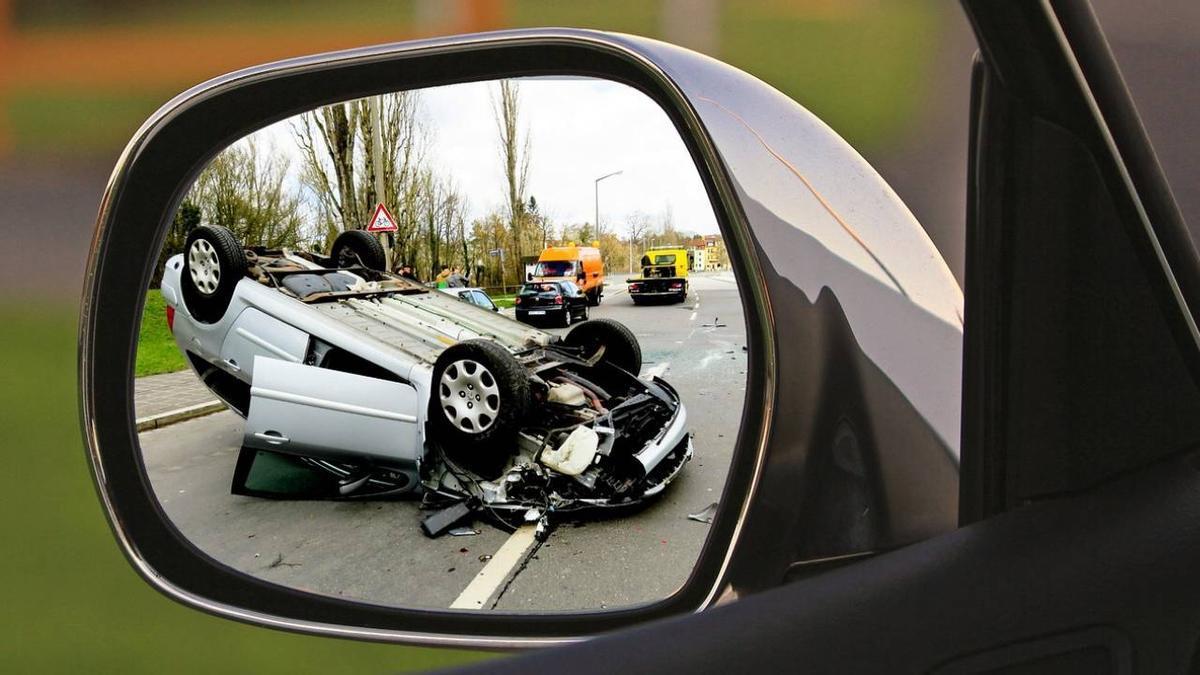 Imagen de un accidente de tráfico.