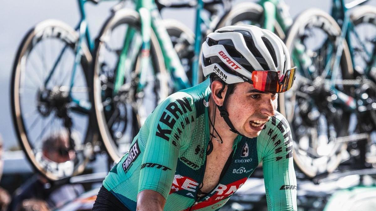 Ibon Ruiz, en pleno esfuerzo.