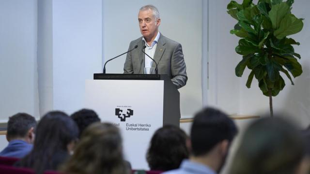 El lehendakari ohia Iñigo Urkullu ha defendido este martes en Gasteiz la ponencia 'Una Gobernanza participada para una Europa necesaria en el (des)orden global' / Efe El lehendakari ohia Iñigo Urkullu ha defendido este martes en Gasteiz la ponencia 'Una Gobernanza participada para una Europa necesaria en el (des)orden global'