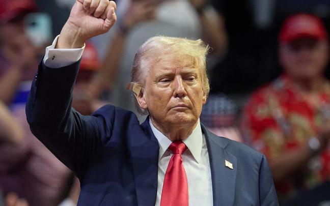 El expresidente estadounidense y candidato del Partido Republicano, Donald Trump