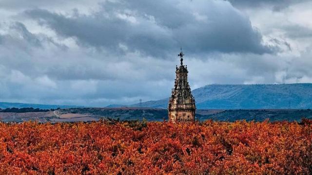 La iglesia de Santa María de la Asunción de Oion tiene una de las torres más esbeltas de Álava