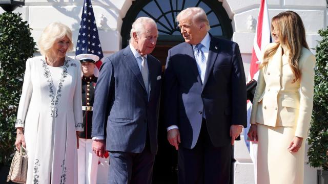 Donald y Melania Trump reciben en la Casa Blanca a los reyes británicos