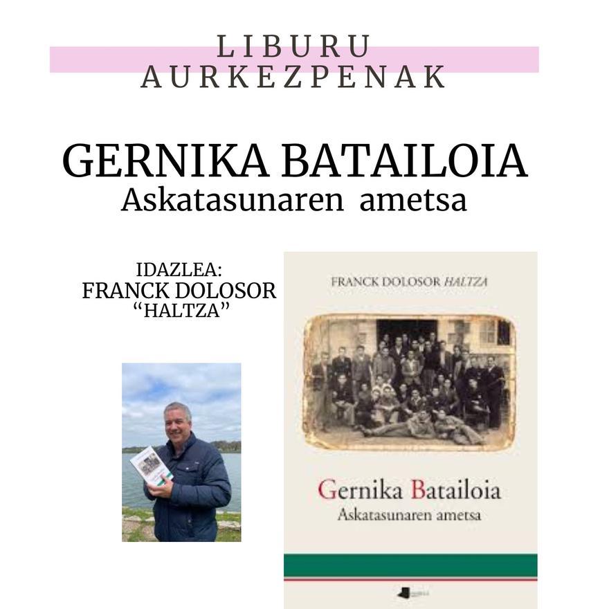 Cartel que anuncia la presentación del libro de Franck Dolosor.