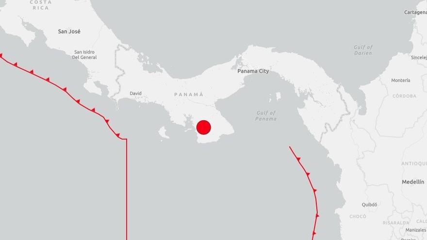 Terremoto magnitud 7,6 en el centro-sur de Panamá.
