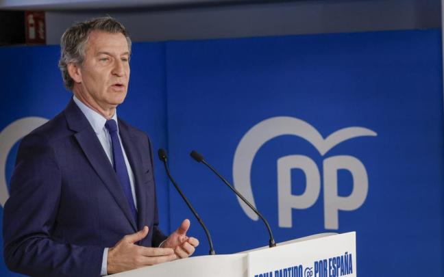 El líder del PP, Alberto Núñez Feijóo.
