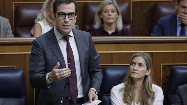 Carlos Cuerpo, durante su intervención en el Congreso.