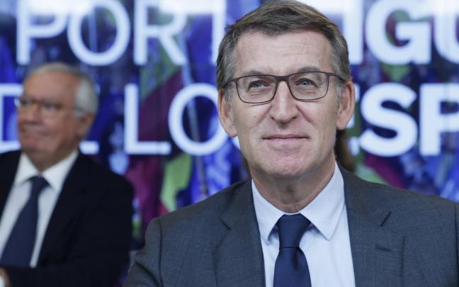 Feijóo, durante la Junta Directiva Nacional del PP.