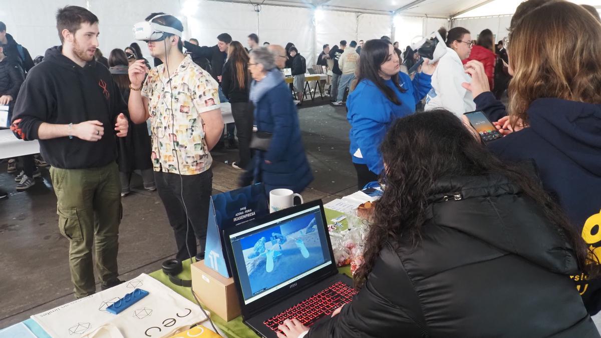 La realidad virtual ha tenido una presencia destacada en la feria con varios puestos dedicados a esta tecnología