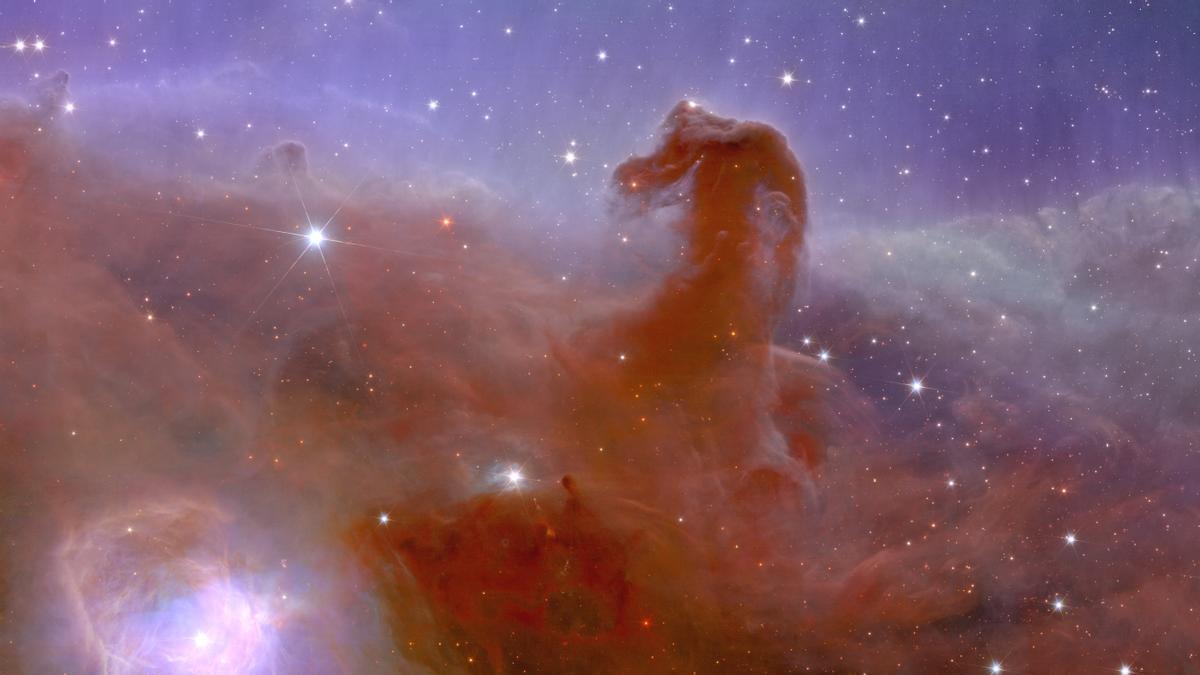 Imagen de la nebulosa "cabeza de Caballo", también conocida como Barnard 33 y que forma parte de la constelación Orión.