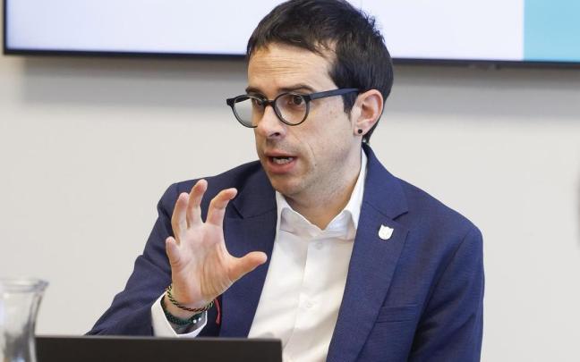 El candidato de EH Bildu a lehendakari, Pello Otxandiano