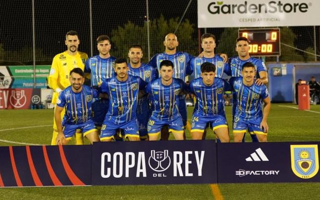 La alineación del Andratx con la que el cuadro balear apeó al Tarazona en la primera ronda de Copa. / CE ANDRATX